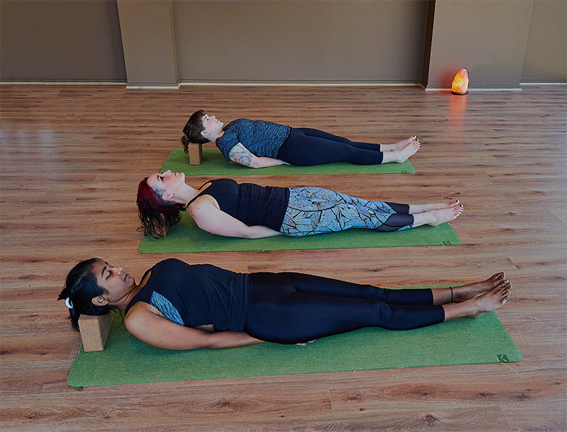 Supported Matsyasana fish pose