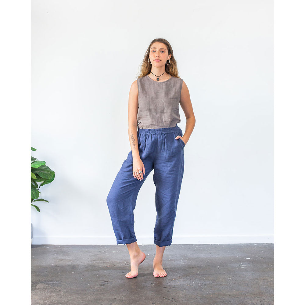 Aria Linen Top - Stretch Now