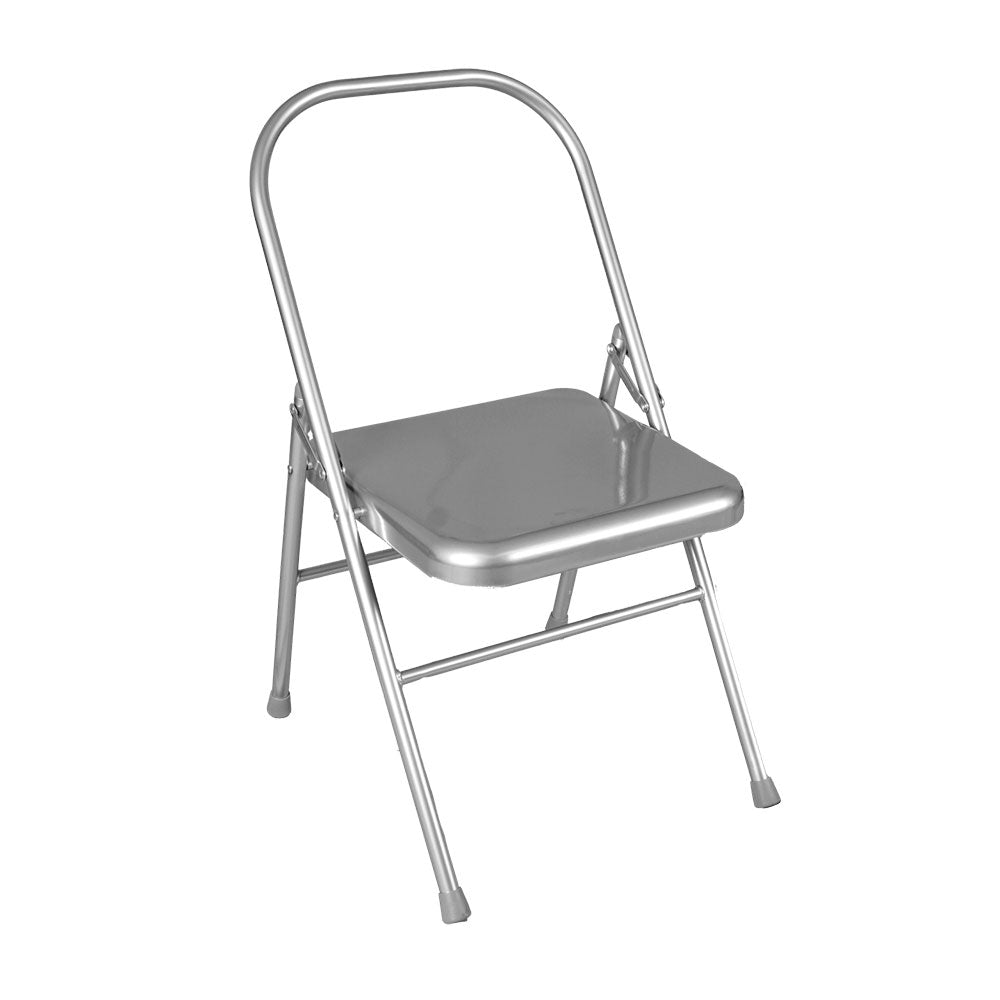 backless metal folding chair