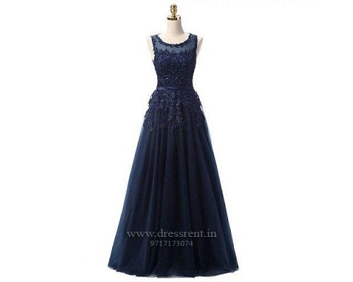navy blue shimmer dress