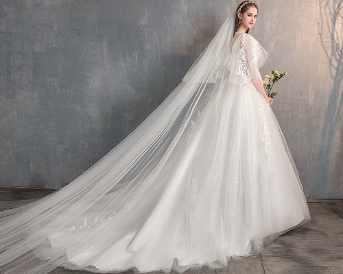 Wedding Gown Long Trail Best Sale, UP ...