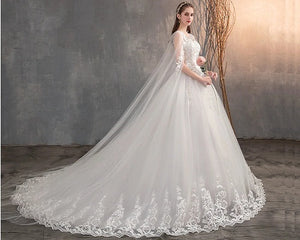 marriage gown white