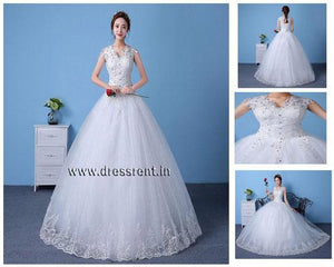 white gown dress