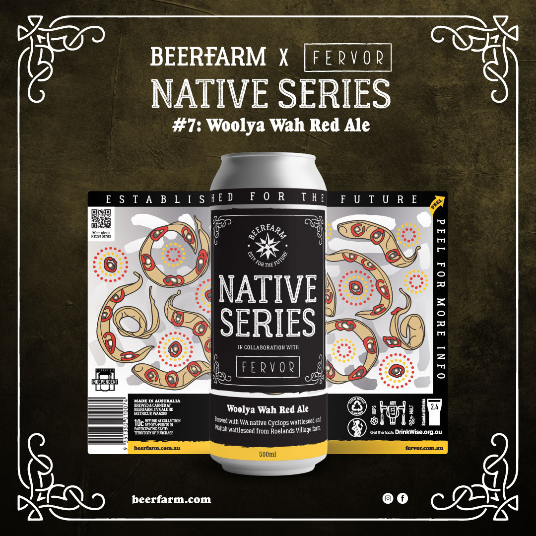Beerfarm Native Series - Woolya Wah Red Ale Graphic