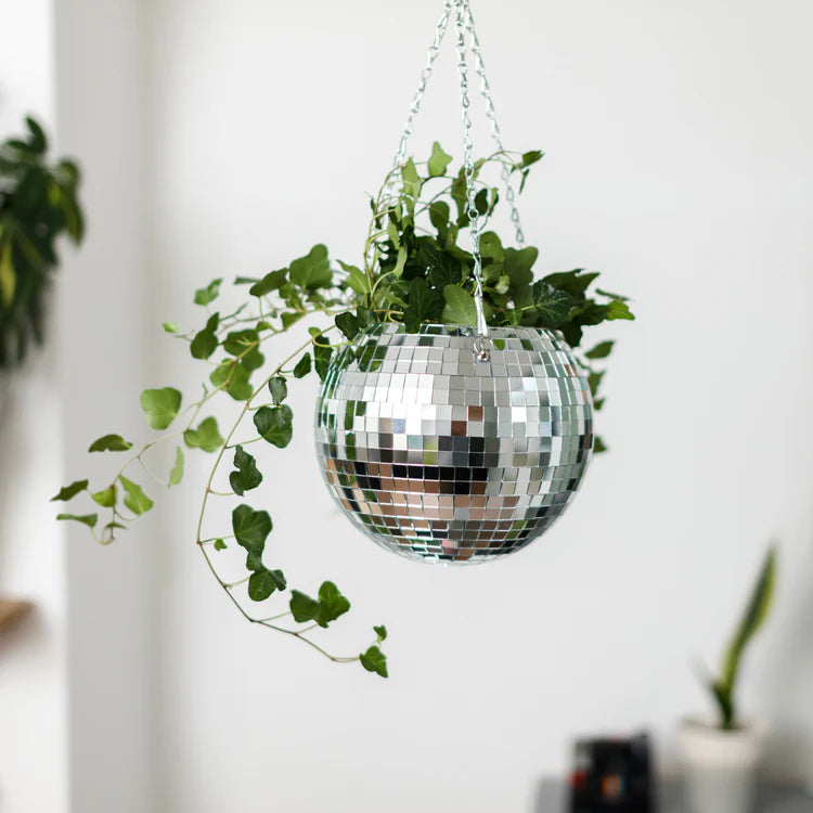 Pink Disco Ball Hanging Planter 6 - Suite Child