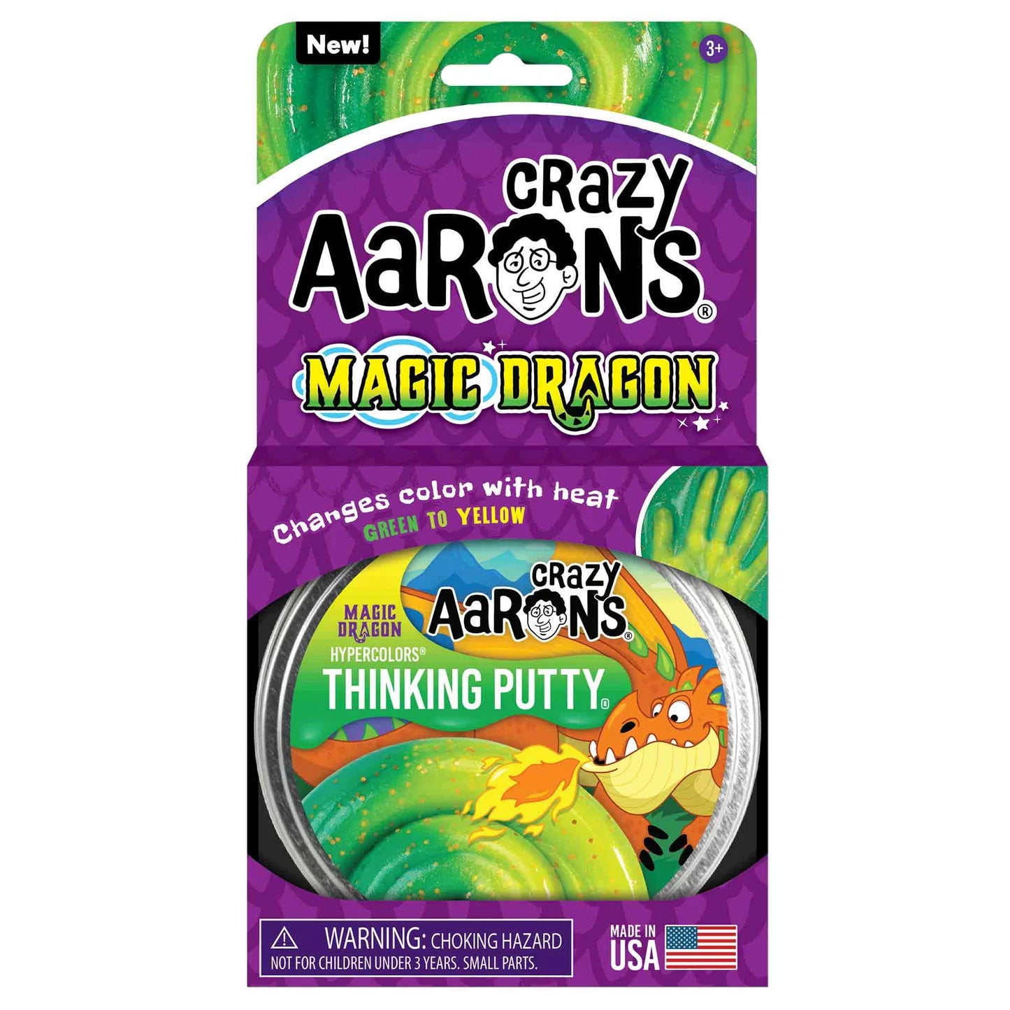 Crazy Aaron's Thinking Putty Honey Hive Silicone in Clear and Gold