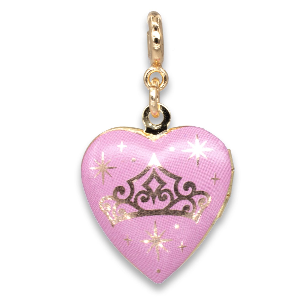 Gold Barbie Girl Heart Charm