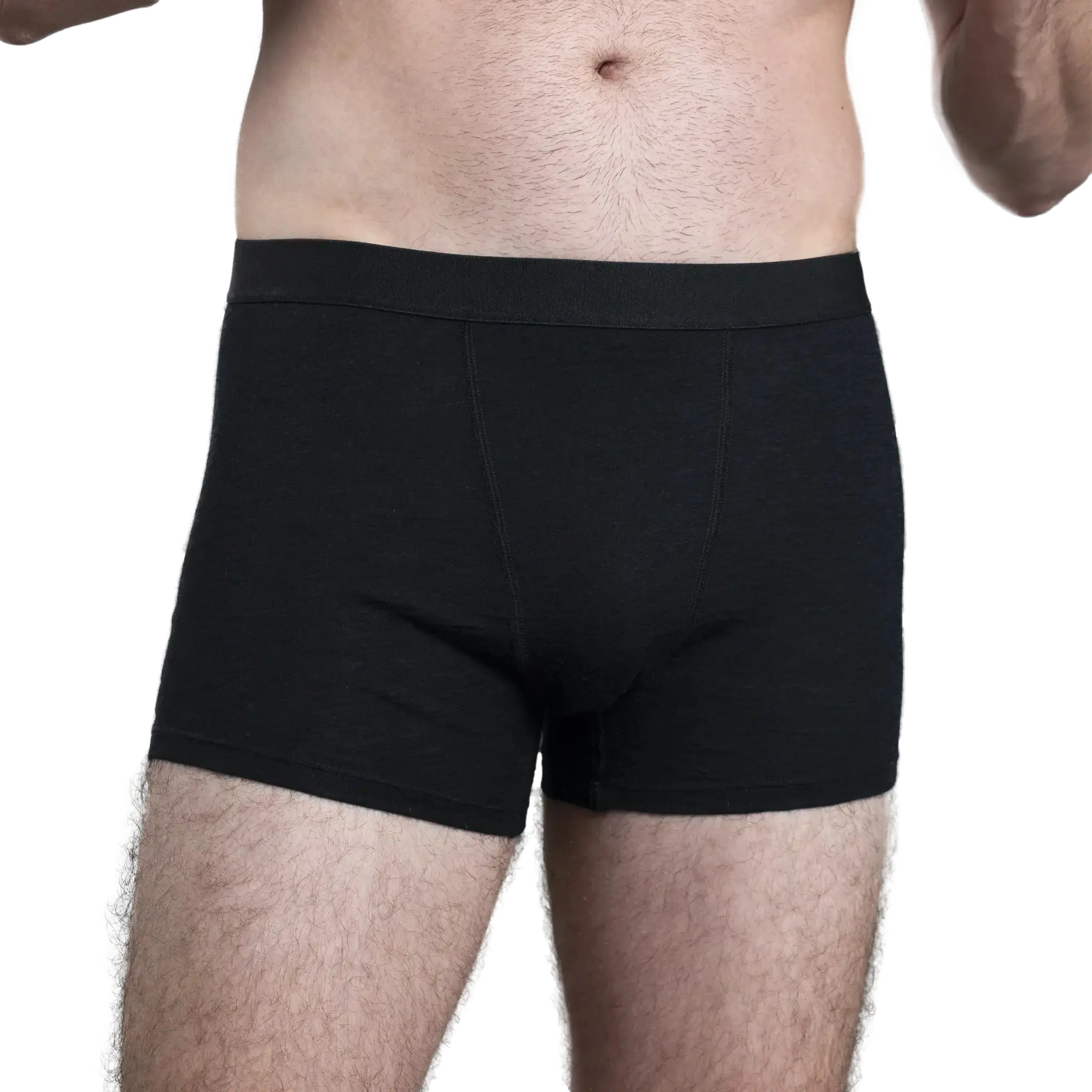 mens antibacterial boxer briefs color black