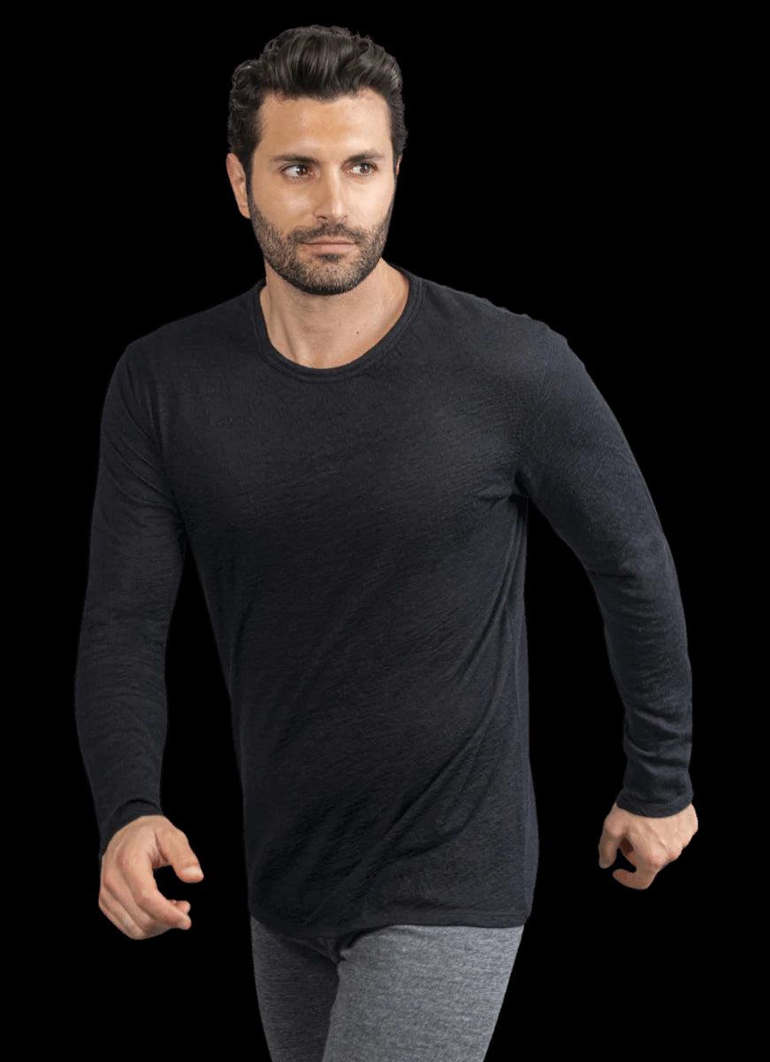 men's wool long sleeve t-shirt