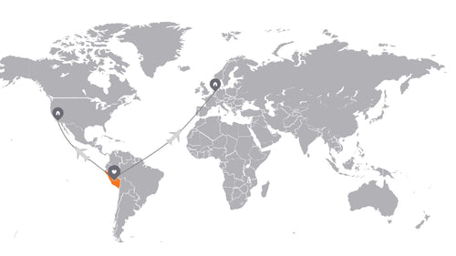 Map of the world showing shipping