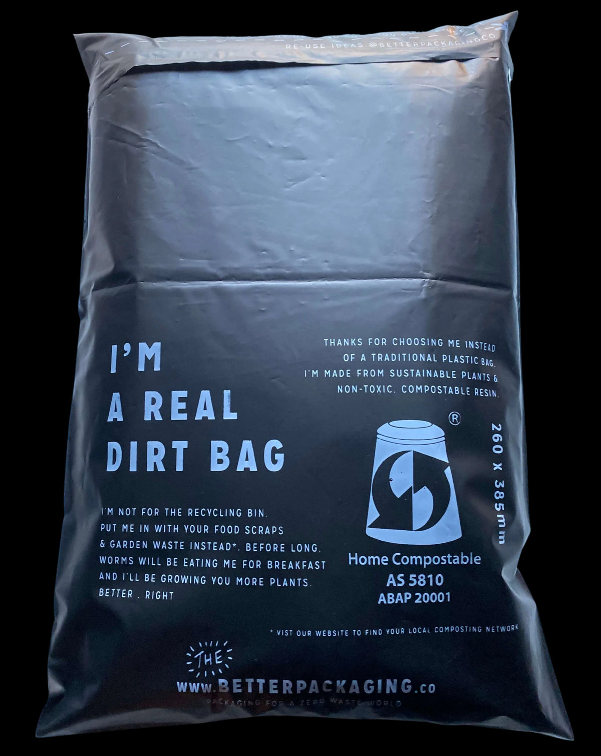 Compostable packaging bag by better packaging co