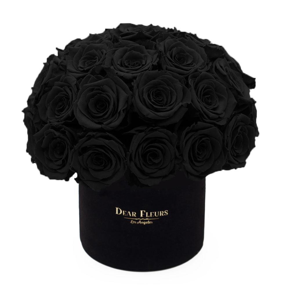 Dome Velvet Roses - Black Box | Dear Fleurs