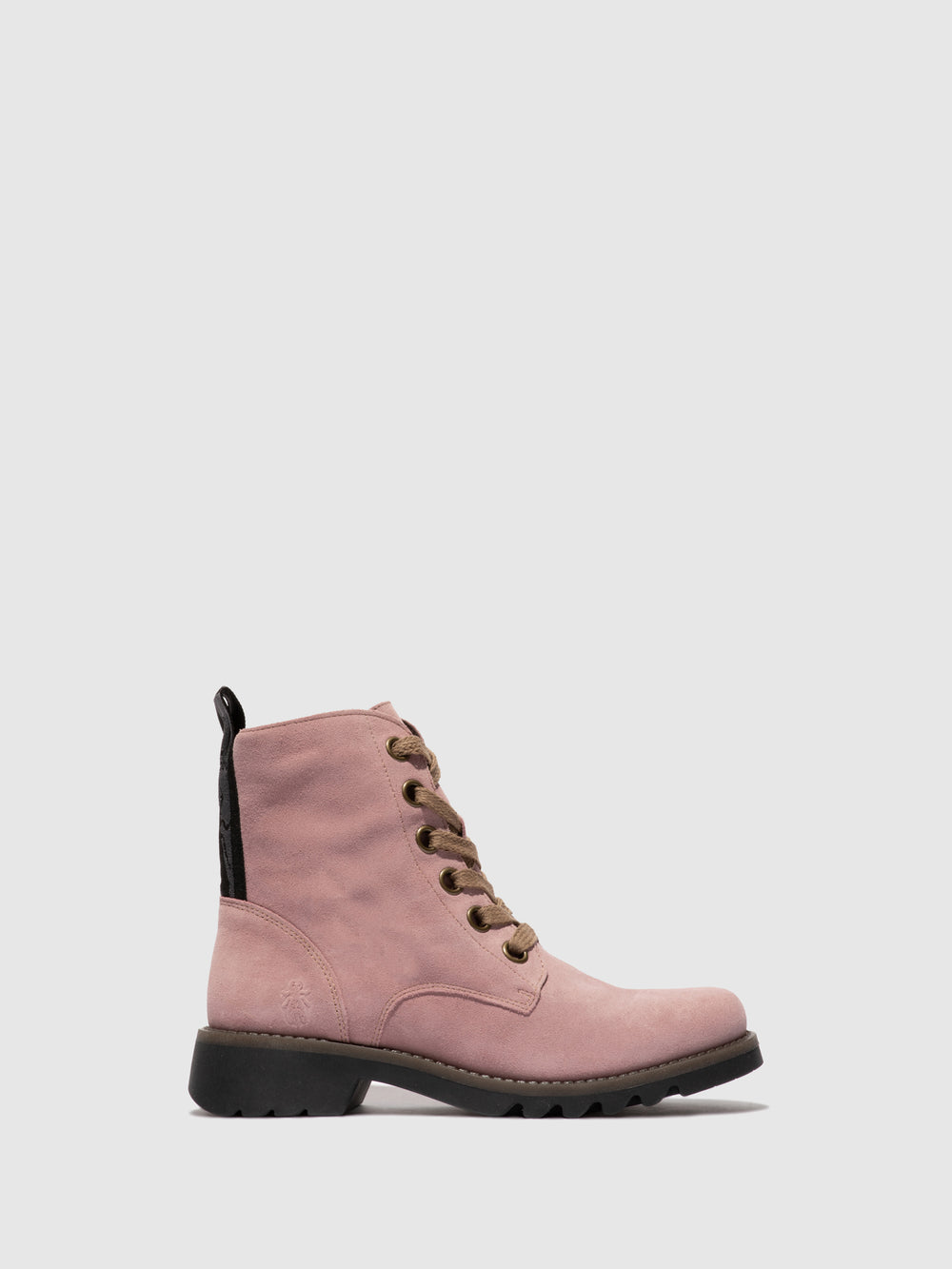 pink lace up boots