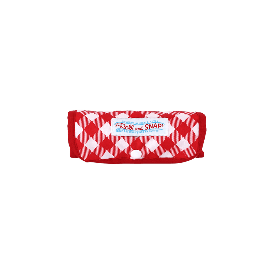 Roll Snap 手提袋 红色方格布式格子 Gladee Official Store