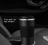 Tasse à café de voiture de 510 ml,en acier inoxydable, isolation thermique avec couvercle anti-fuite, isolation sous vide, noir