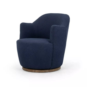 Aurora Swivel Chair, Blue - A R T I F A C T