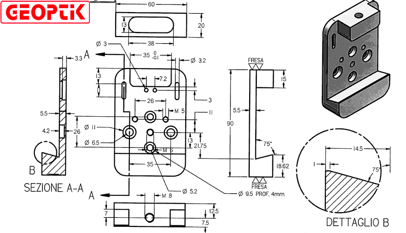 GEOPTIK SADDLE FOR VIXEN BARS v2.0