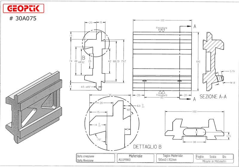 GEOPTIK ADAPTER FROM LOSMANDY TO VIXEN BARS