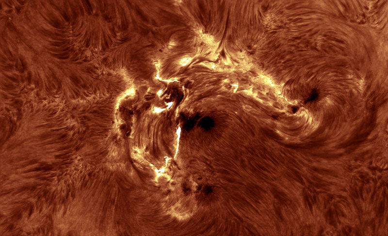 DayStar Quark Chromosphere H-Alpha filter, 228mm truss achromatic refractor, ZWO ASI174MM © Alessandro Bianconi