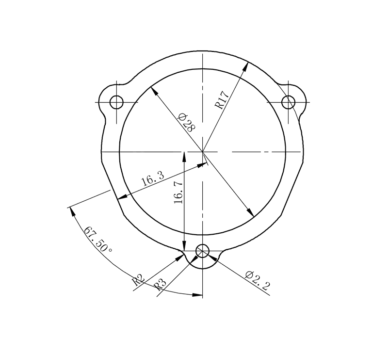 ZWO EFW 8 x 31mm Filter Masks schematic