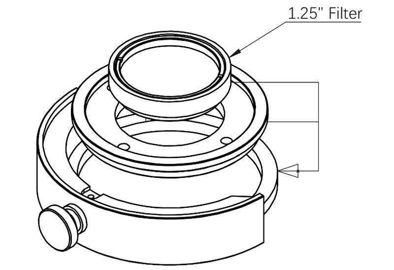 ZWO 2"-1.25" Filter Adapter Ring