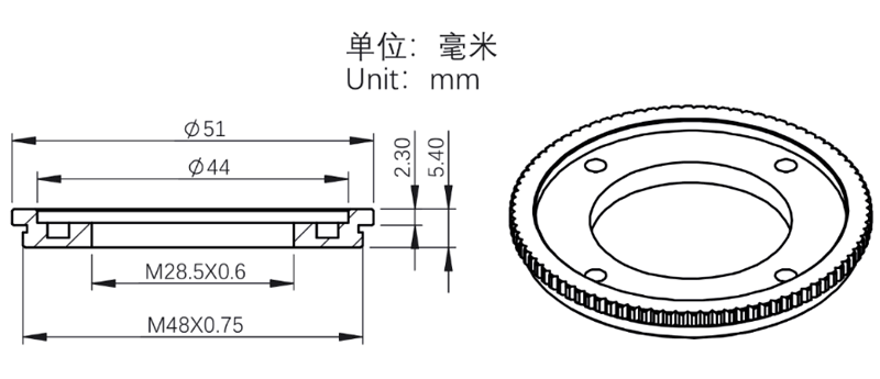 ZWO 2"-1.25" Filter Adapter Ring specs