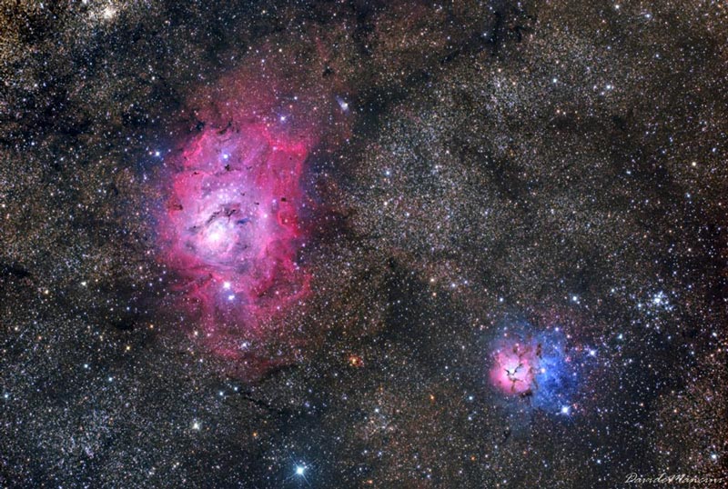 M8 Lagoon Nebula & M20 Trifid Nebula - Sharpstar 150 2.8HNT Astrograph