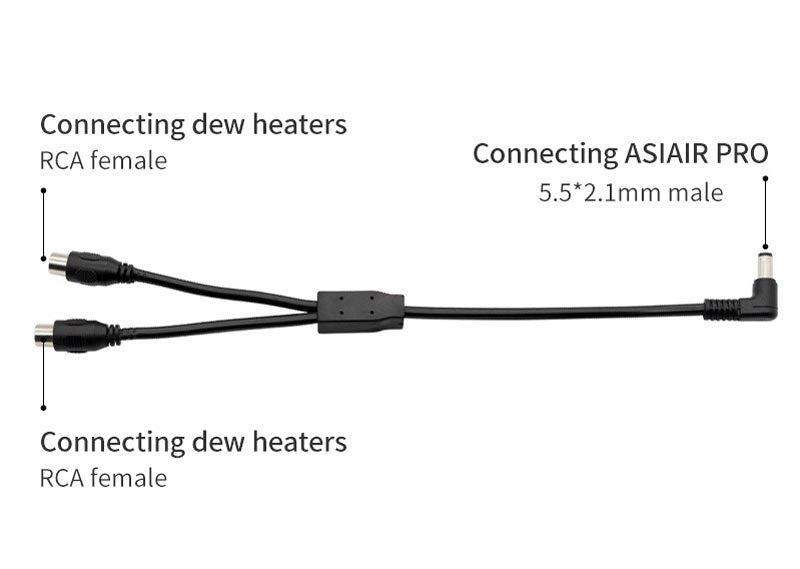 ZWO DC Y-SPLITTER CABLE FOR ASIAIR PRO USAGE