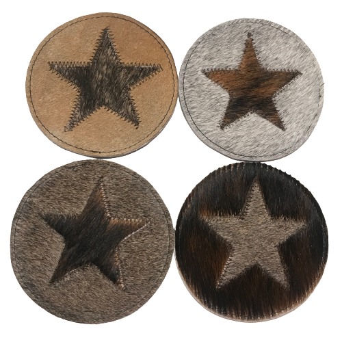 Texas Star Cowhide Coaster - Sold Individually – KP Pet Supply