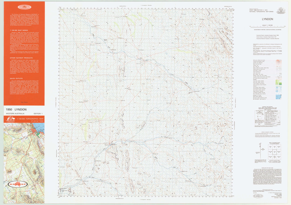 Buy 1950 Lyndon 1100k Topographic Map 0534