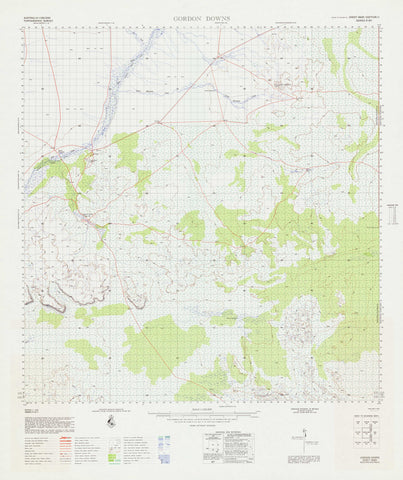 Buy 4660 Gordon Downs 1:100k Topographic Map