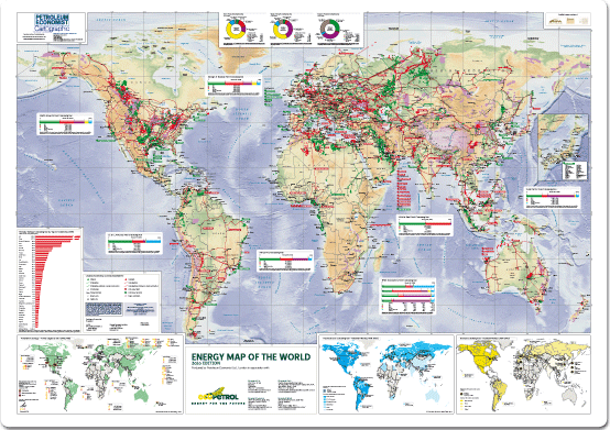 Energy Map Of The World 2010 Buy World Energy Map Mapworld