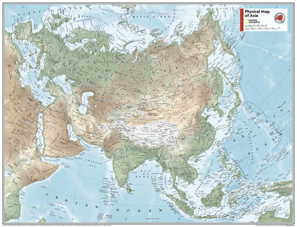 Asia Physical Atlas of the World, 11th Edition, National Geographic Wa