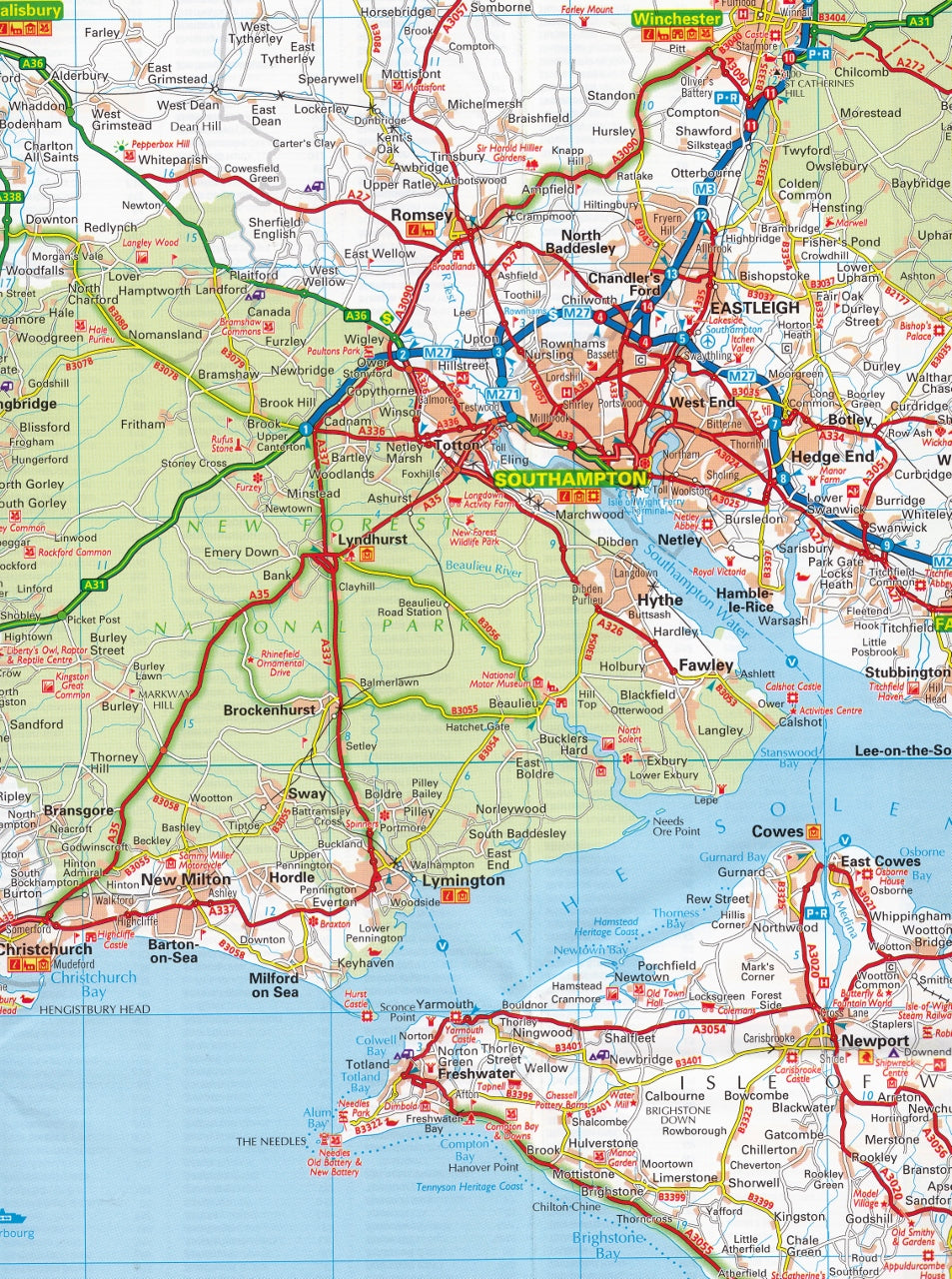 aa travel map uk