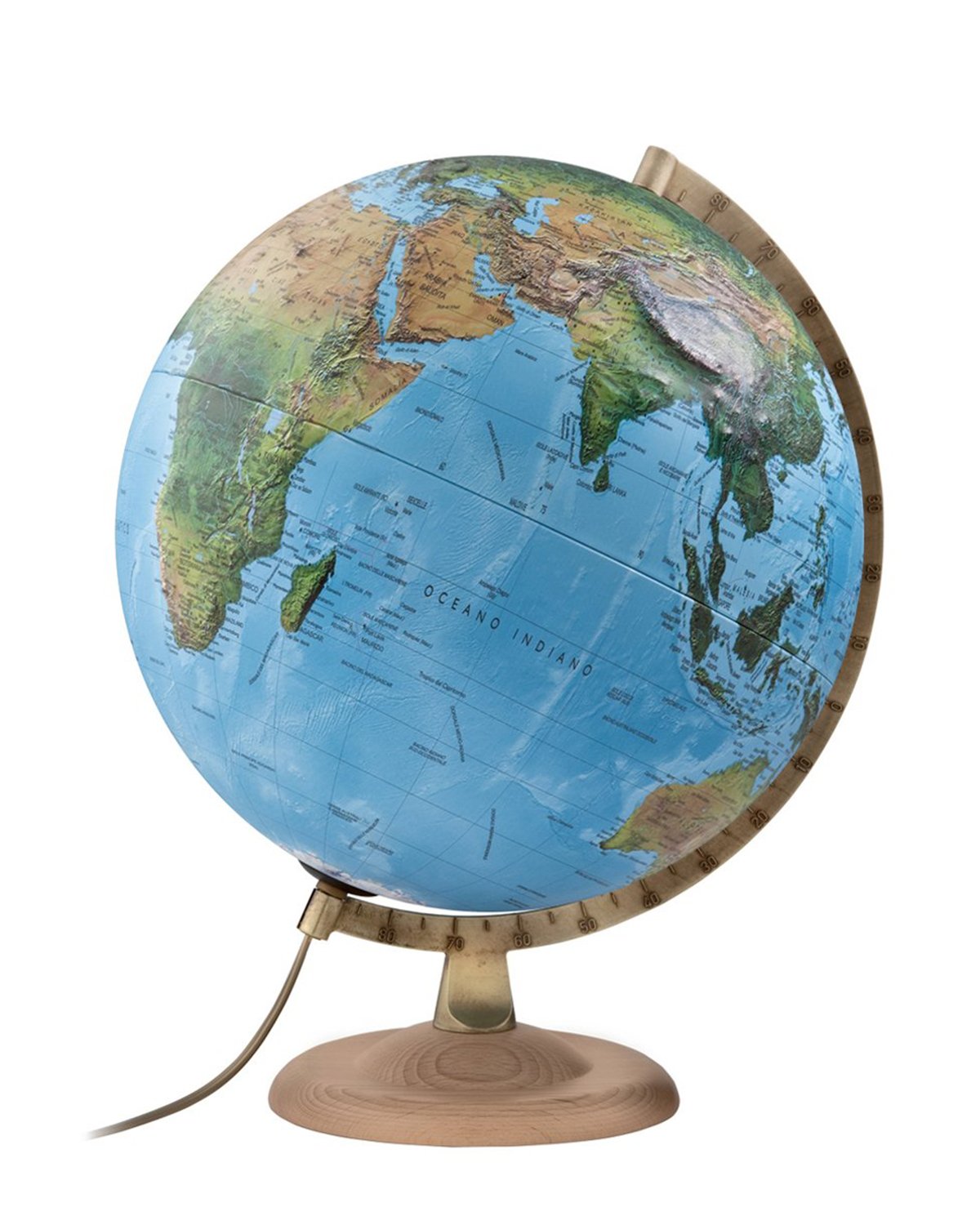 Classic R4 Relief Atmosphere Illuminated 30cm World Globe | Mapworld