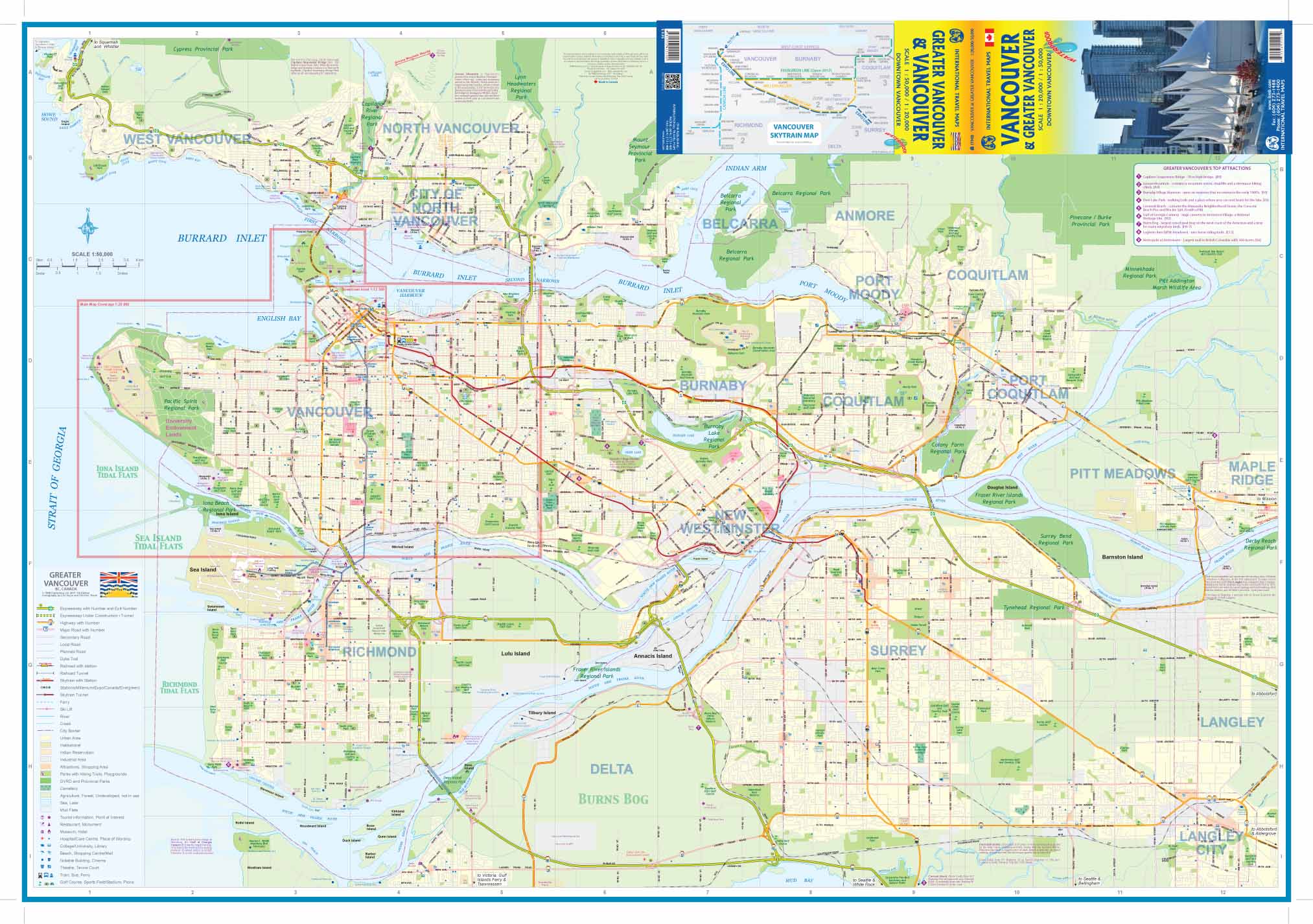 Vancouver & Greater Vancouver ITMB Map