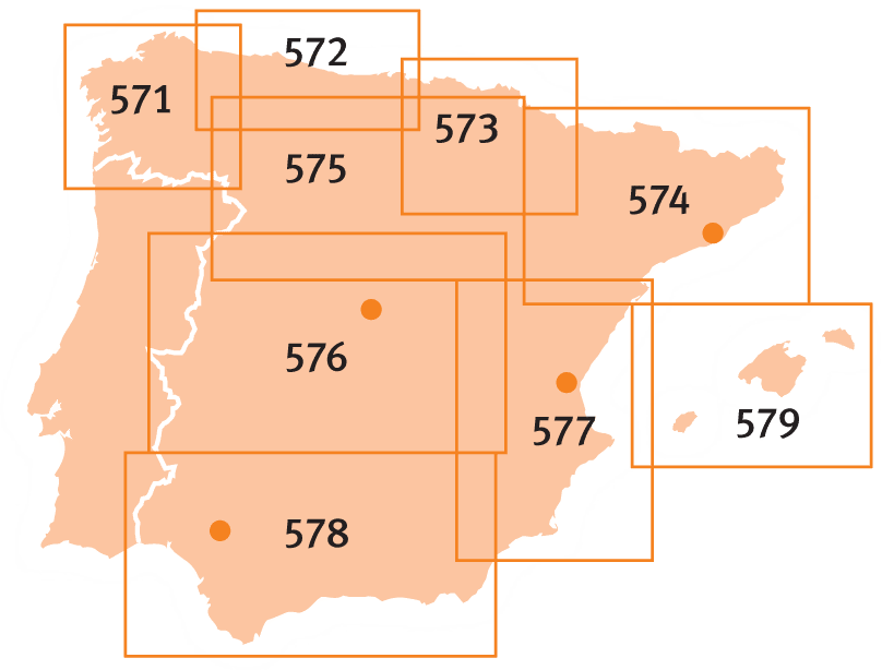 Andalucia Michelin Map, Buy Maps of Spain Mapworld