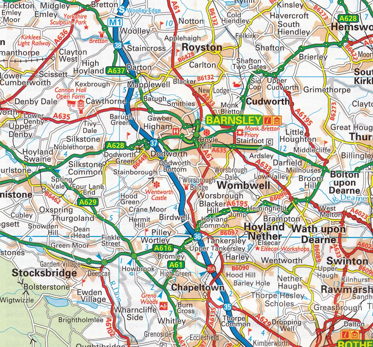 Aa Map Of England With Towns