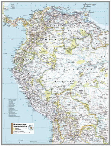 North Western South America Atlas of the World, 11th Edition, National