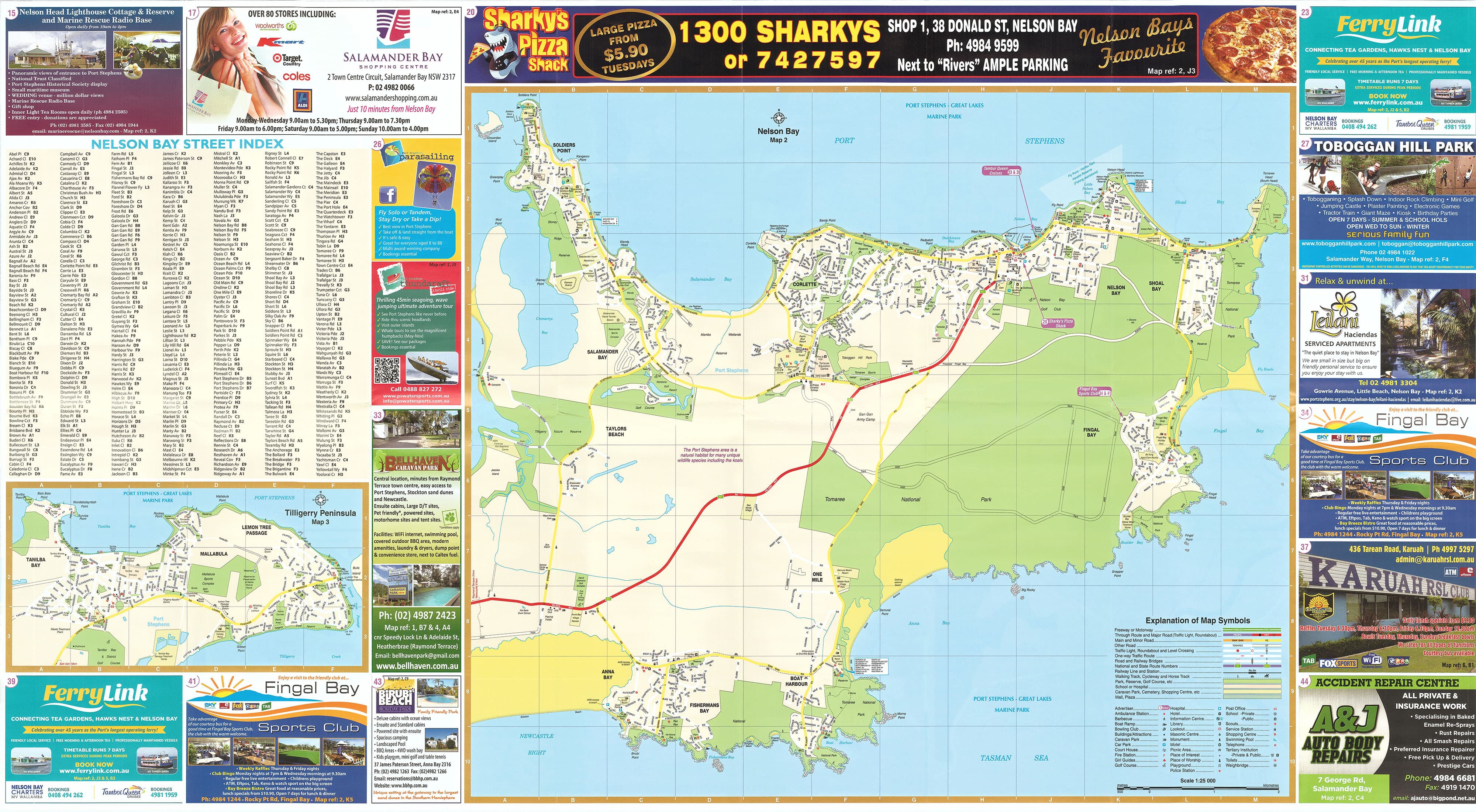 Port Stephens UBD Map 295 Buy Map Of Port Stephens Mapworld   P.STEPHENS UBD BACK 