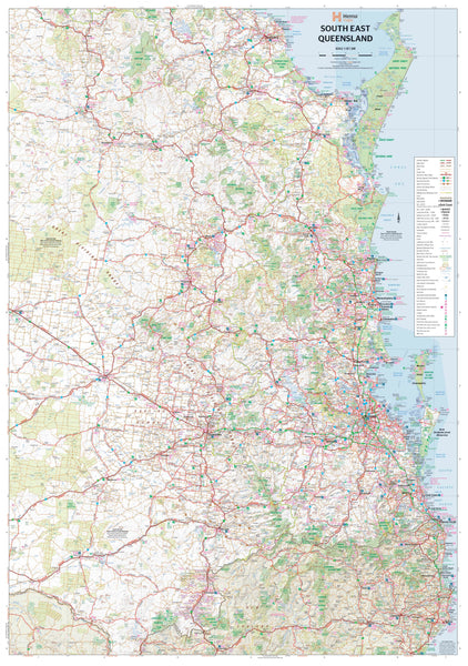 South East Queensland Hema, Buy Map of South East Queensland - Mapworld