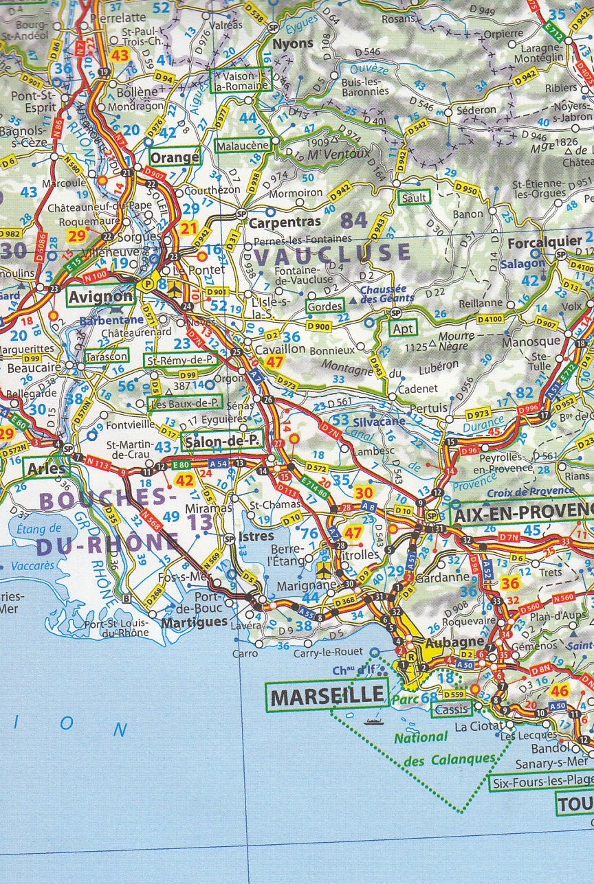 Southern France Michelin Map, Buy Map of Southern France Mapworld