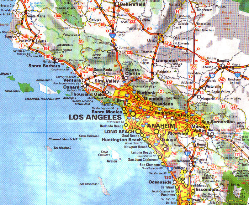 Western USA & Western Canada Michelin, Buy Map of Western USA and ...