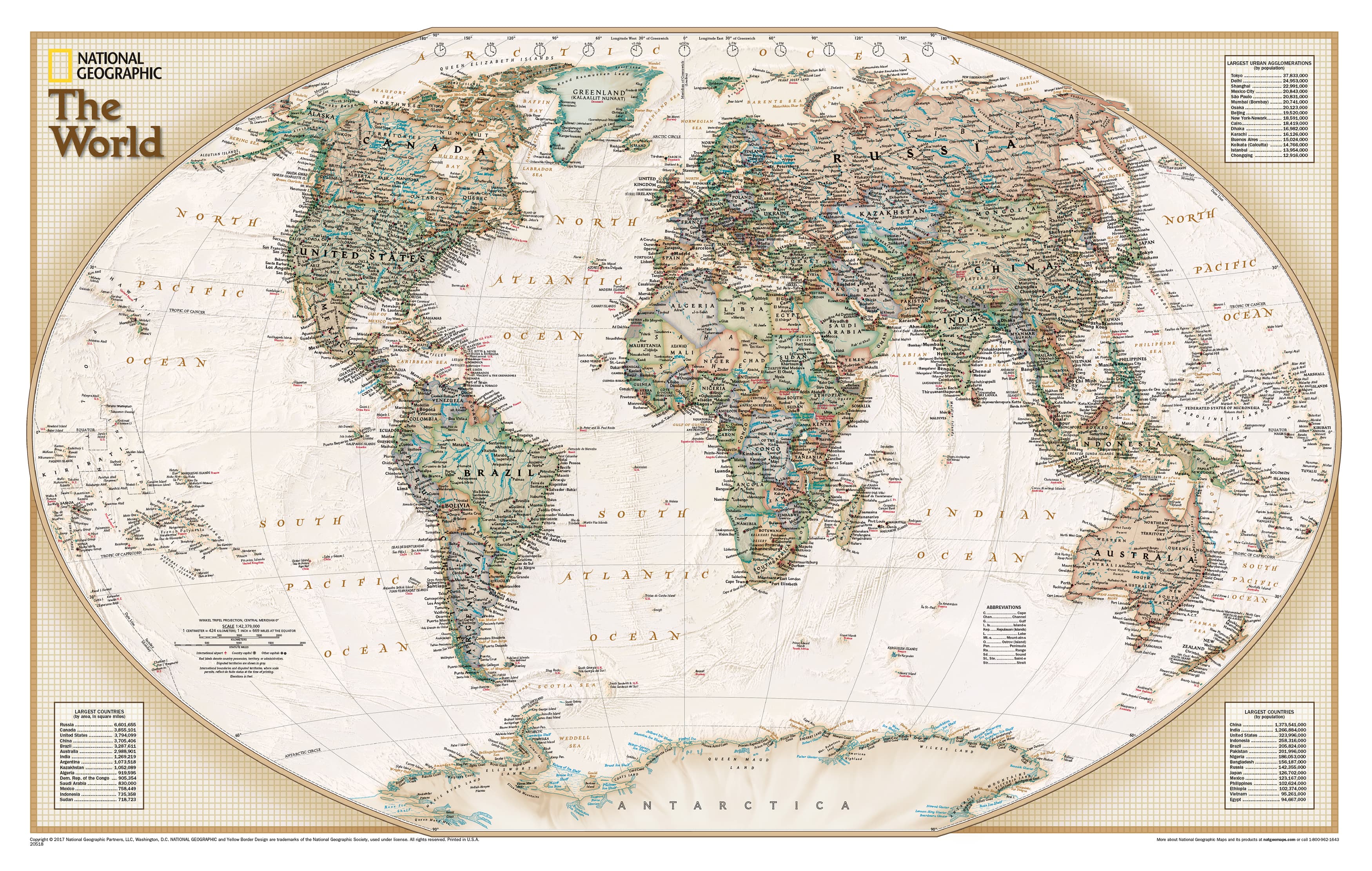 National Geographic Printable World Map Map Of World