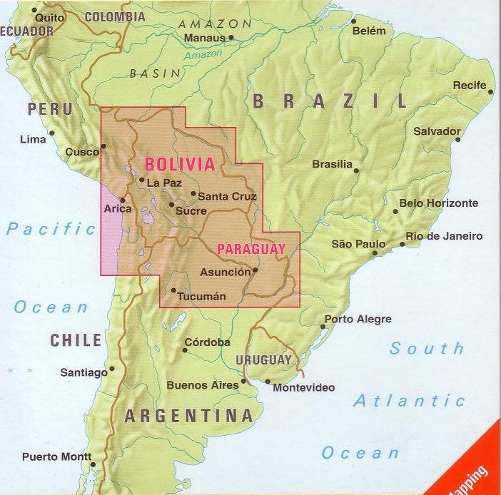 Bolivia Paraguay Nelles Map