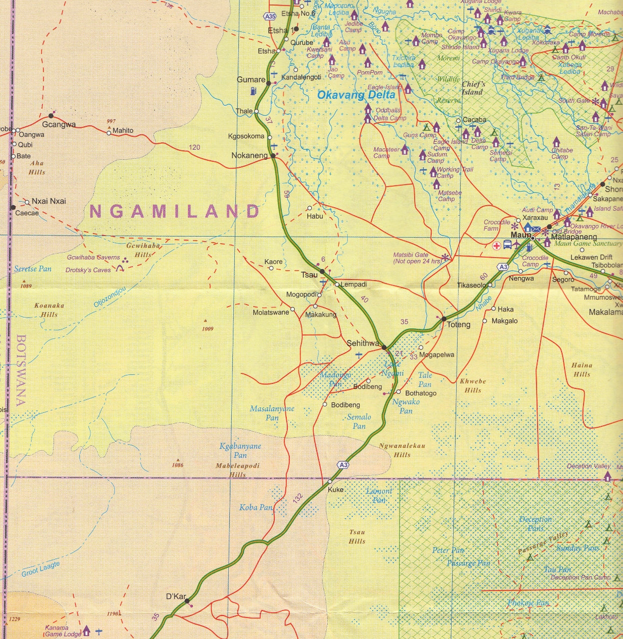 Botswana Zimbabwe Itmb Map