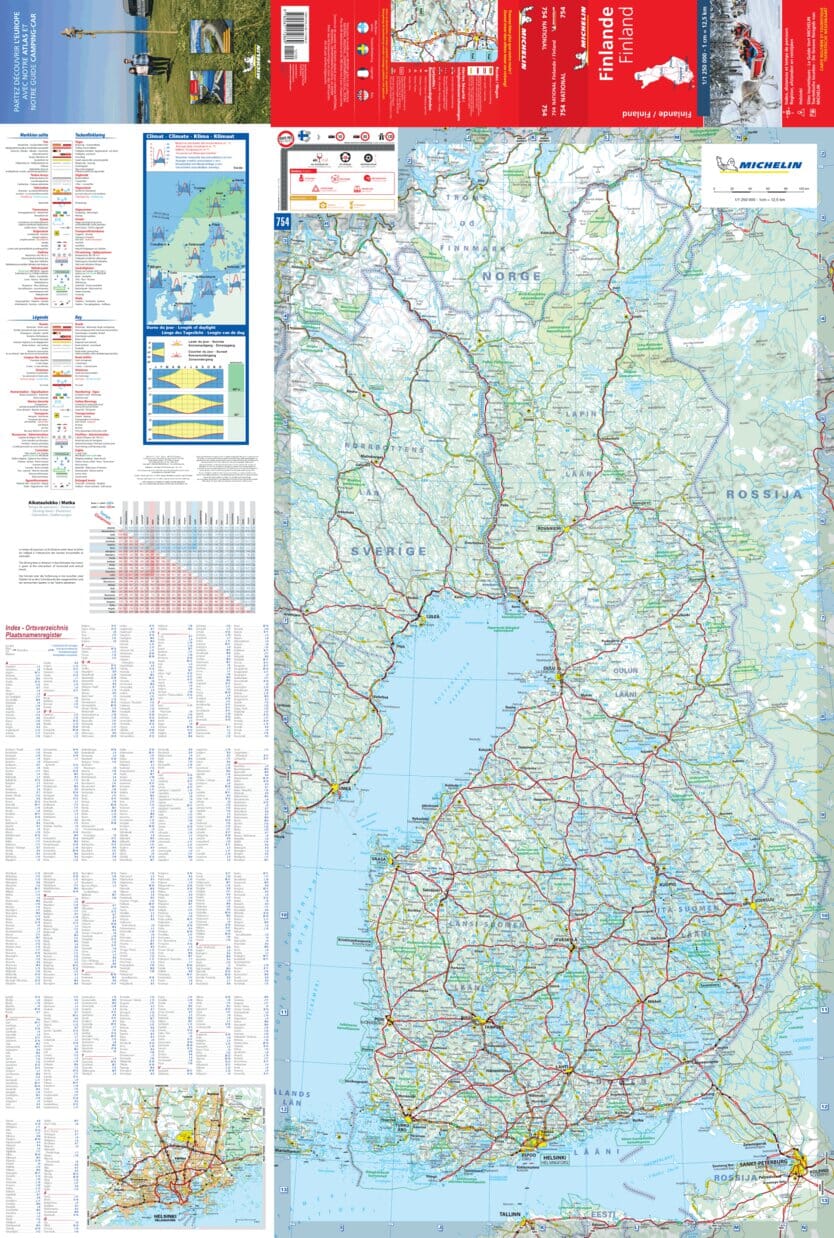 Finland Michelin Map, Buy Map of Finland - Mapworld