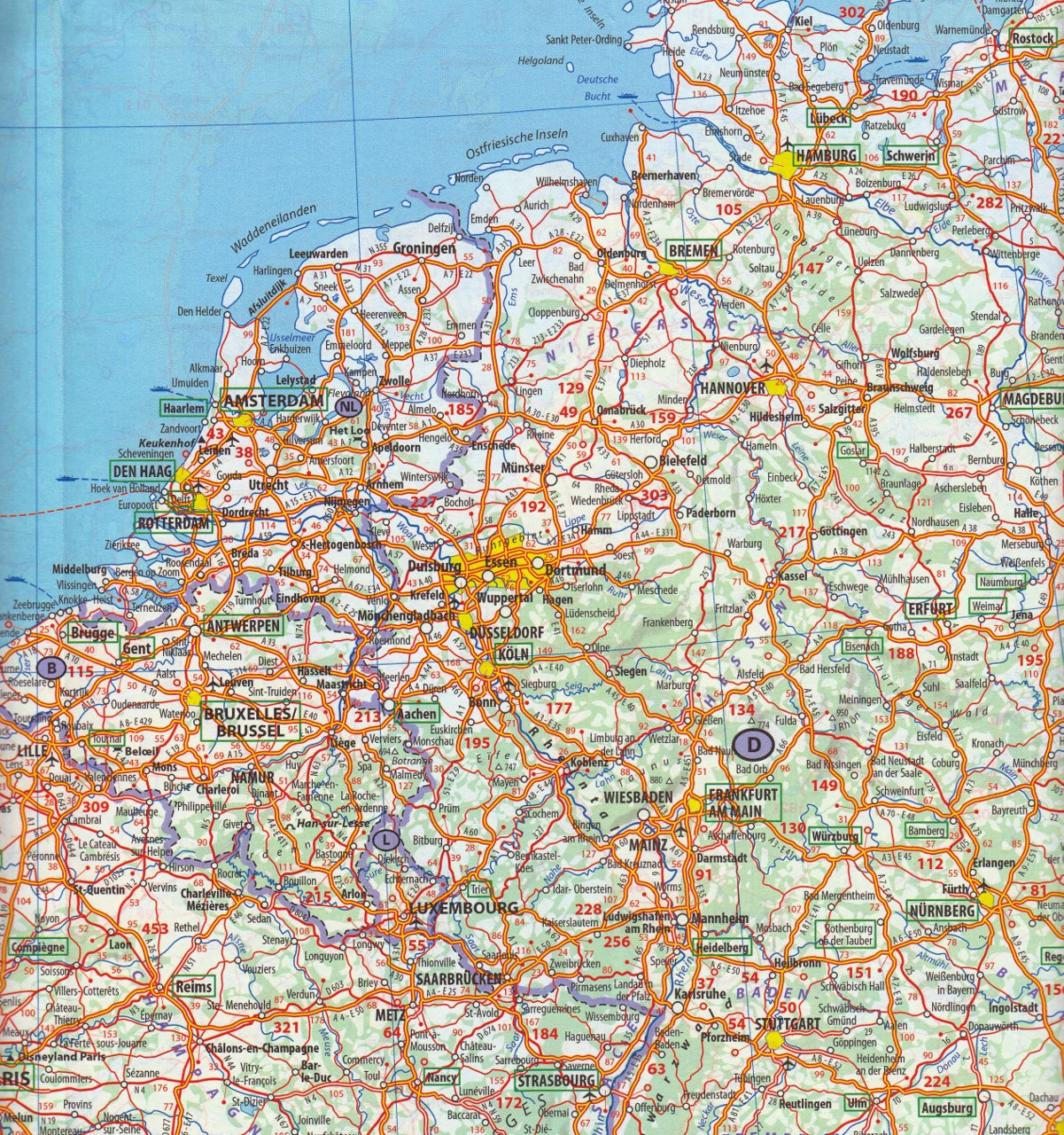 Europe Michelin Map, Buy Road Map of Europe - Mapworld