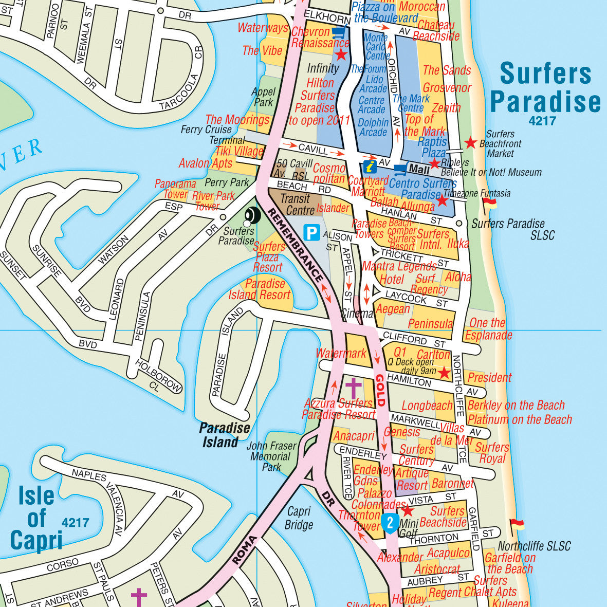 gold coast travel zones