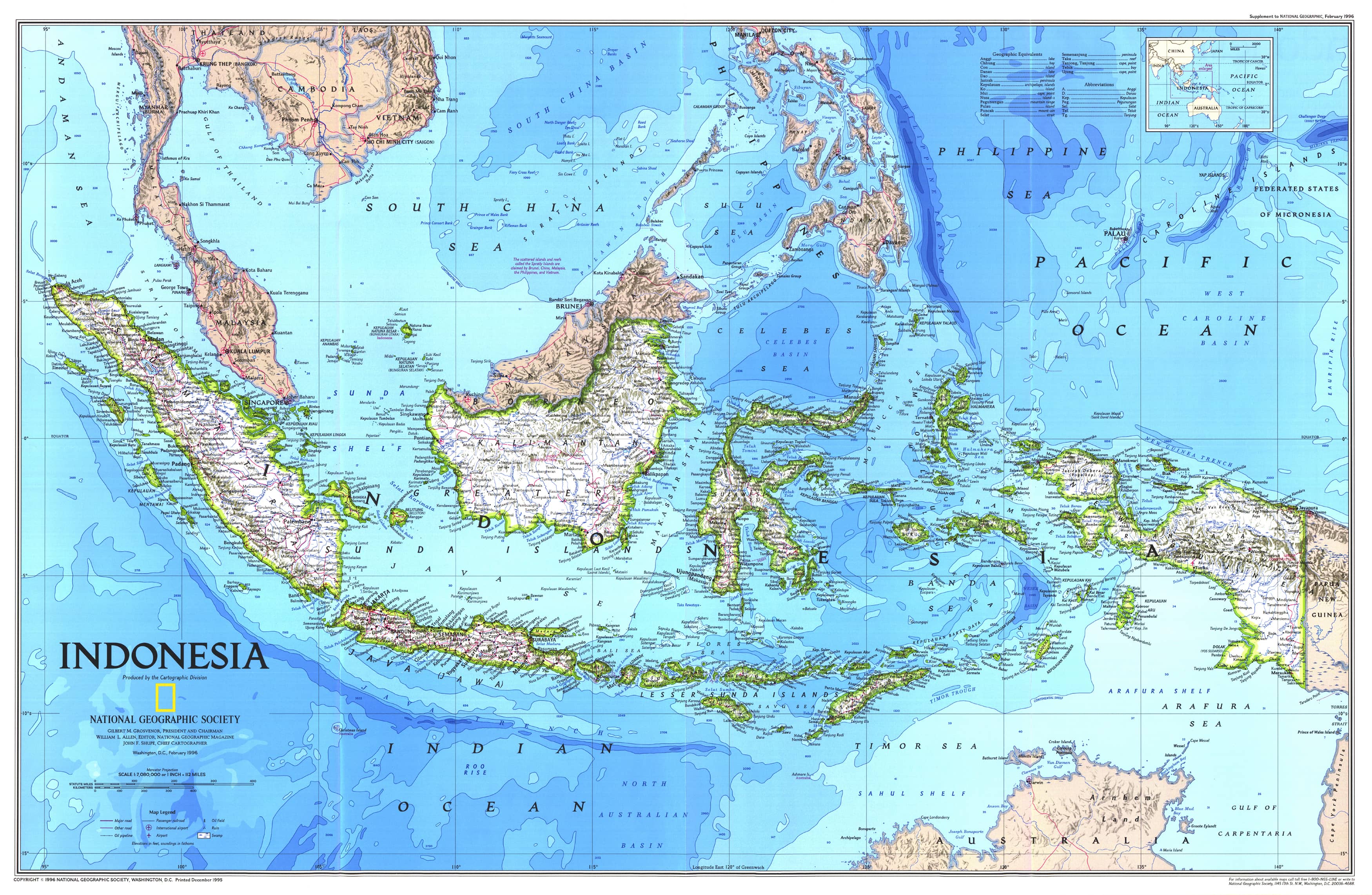 Indonesia Ngs Wall Map Buy Wall Map Of Indonesia Shop Mapworld